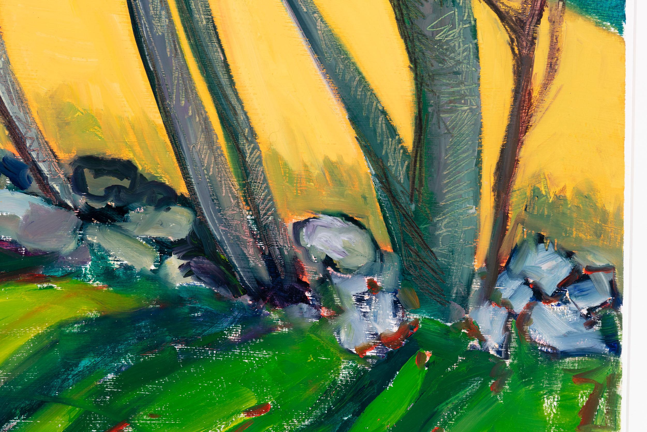 Zweiter Sonnenuntergang (Zeitgenössisch), Painting, von Gina Phillips