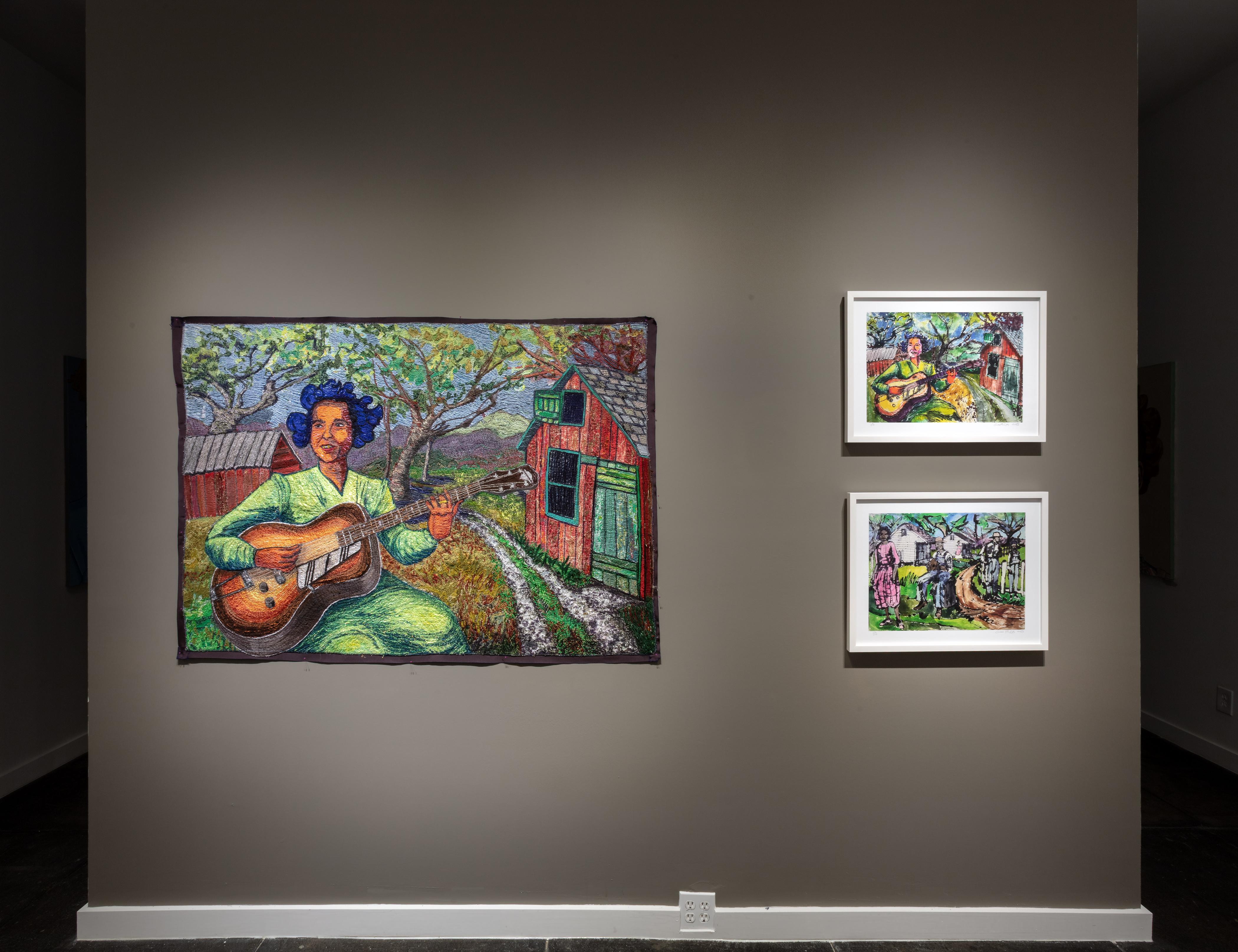 Son House - Contemporary Print by Gina Phillips