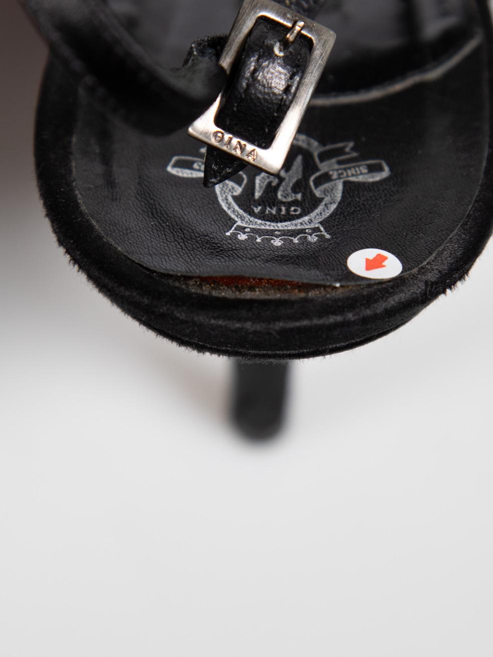 Gina Lila Kristall verzierte Slingback-Sandalen Größe UK 7,5 im Angebot 2