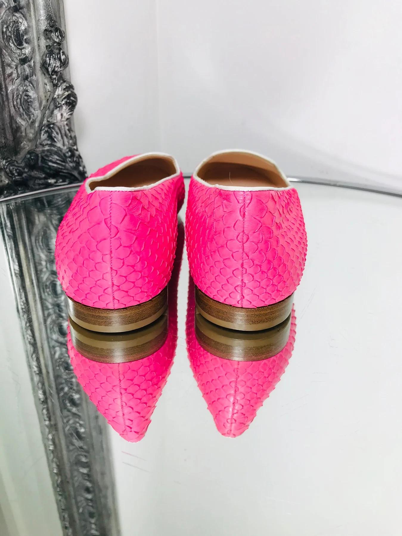Gina - Chaussures en peau de python Excellent état - En vente à London, GB
