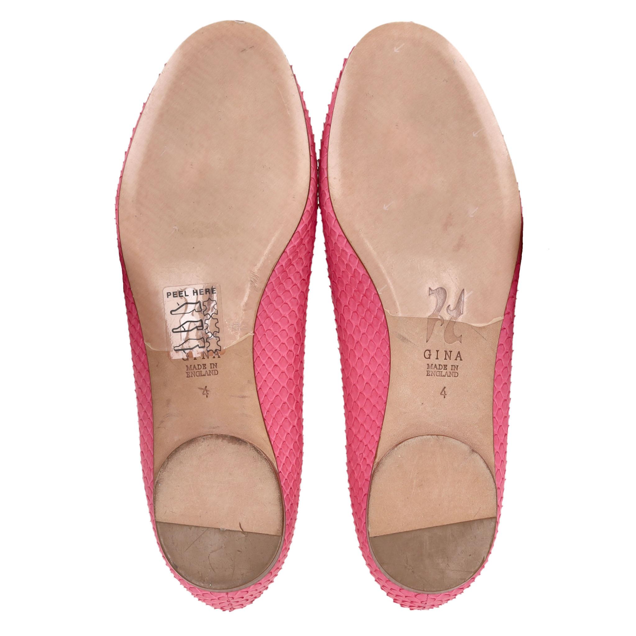 Mocassins en peau de python Gina Pour femmes en vente