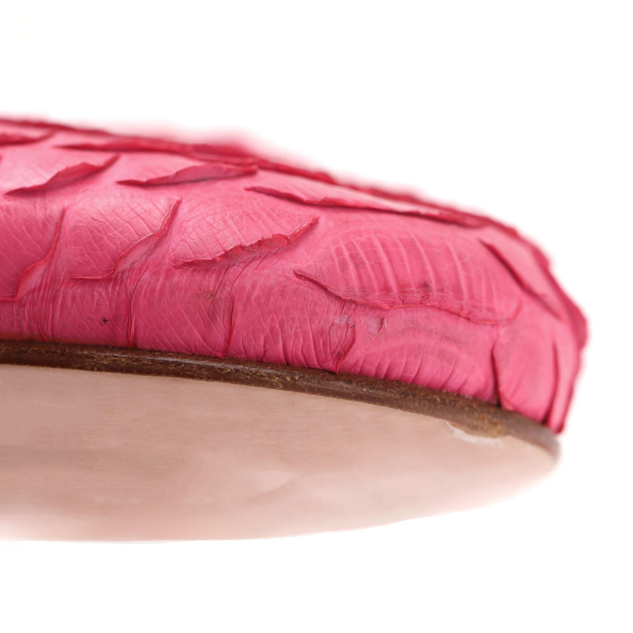 Mocassins en peau de python Gina en vente 1