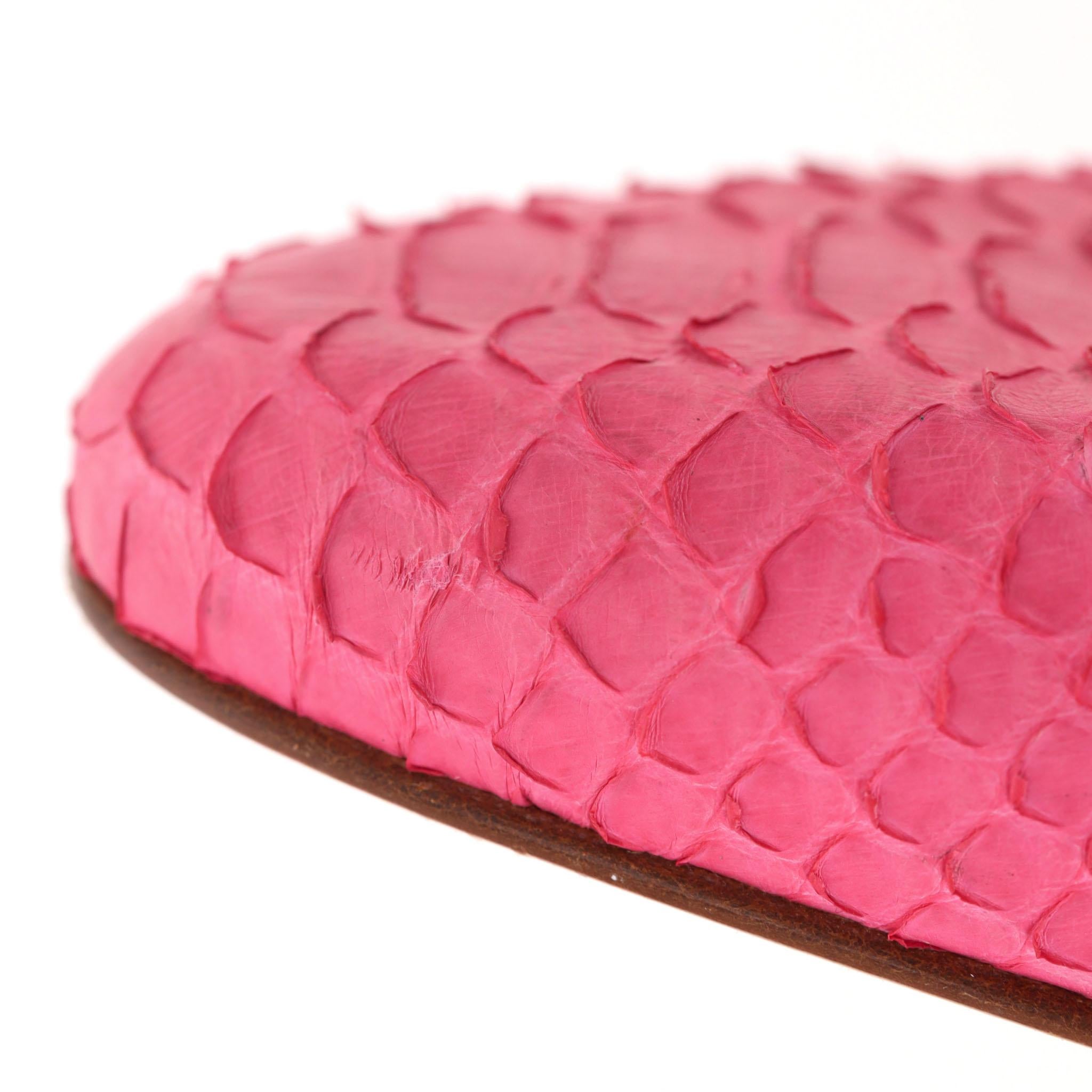 Mocassins en peau de python Gina en vente 4