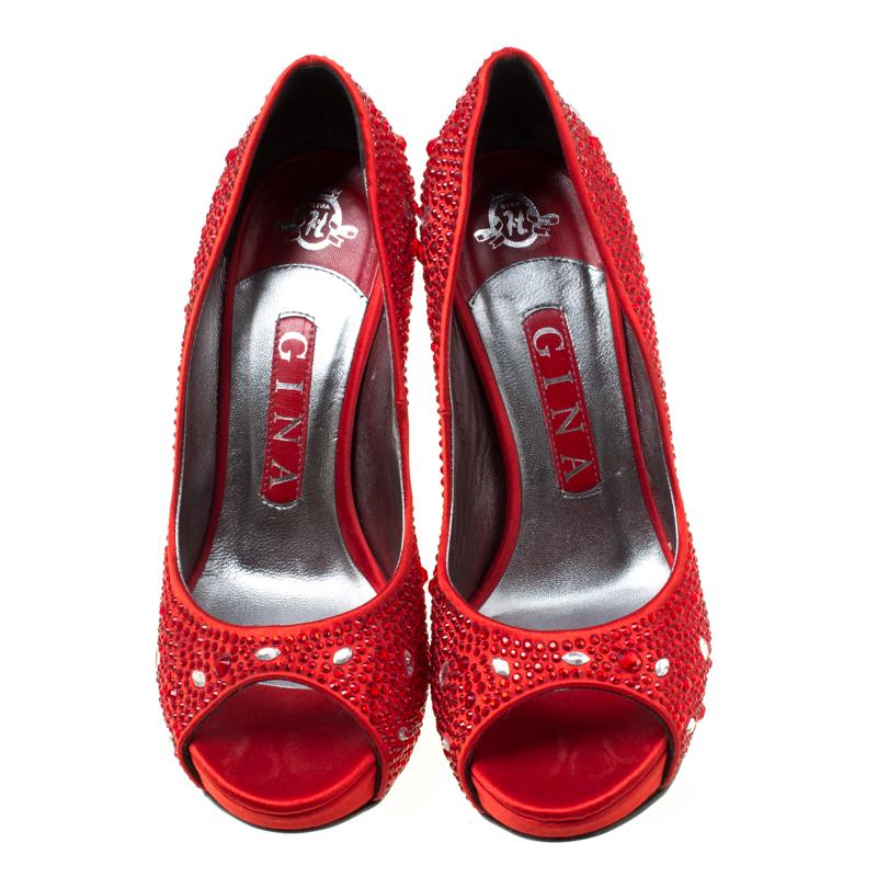 gina red shoes