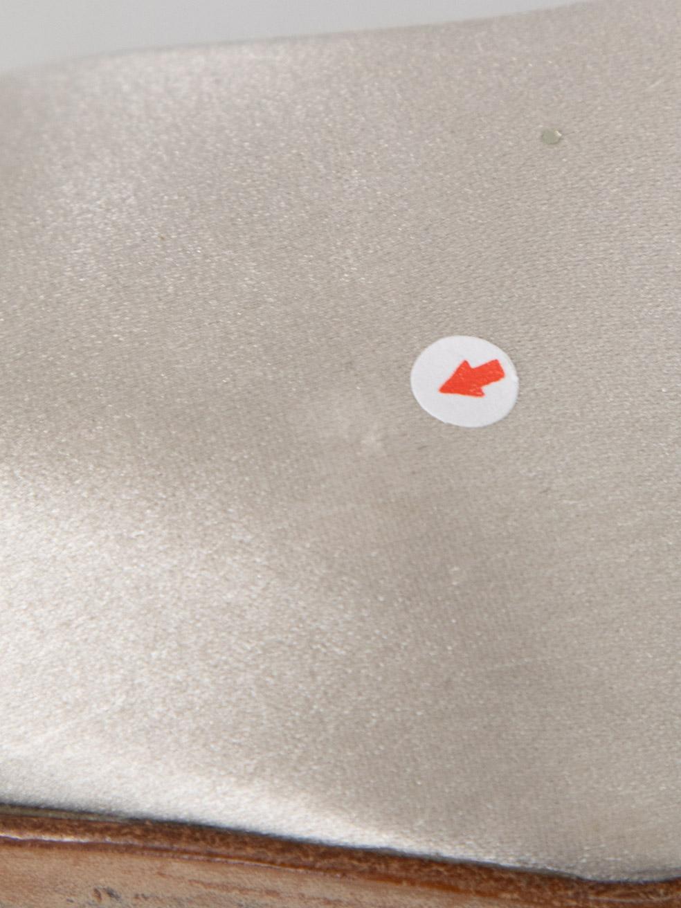 Gina Zapatos de tacón de punta con adornos de cristal plateado Talla UK 3.5 en venta 5