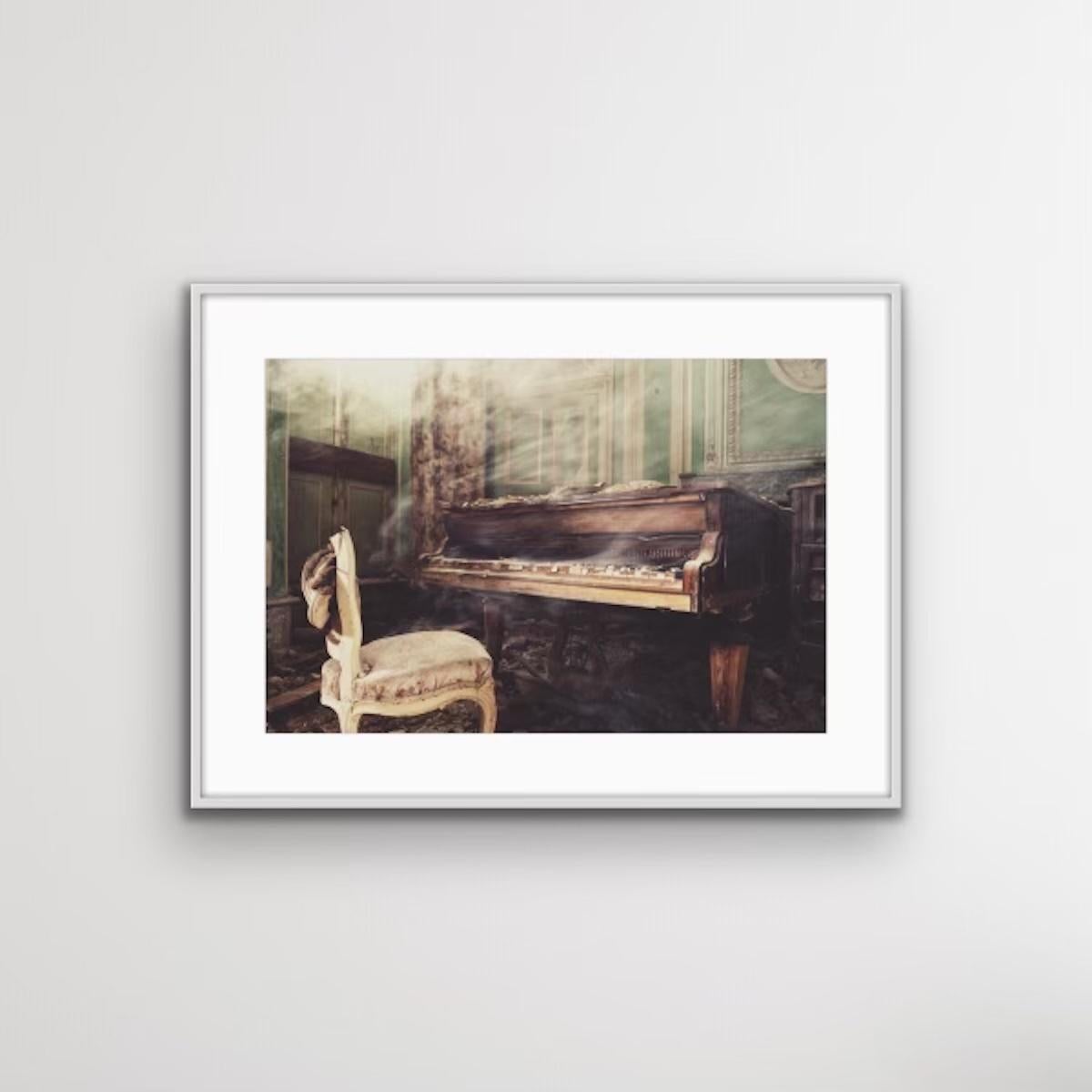 Castle Piano by Gina Soden, Interior, Architecture, History, Music  - Conceptual Photograph by Gina Soden 