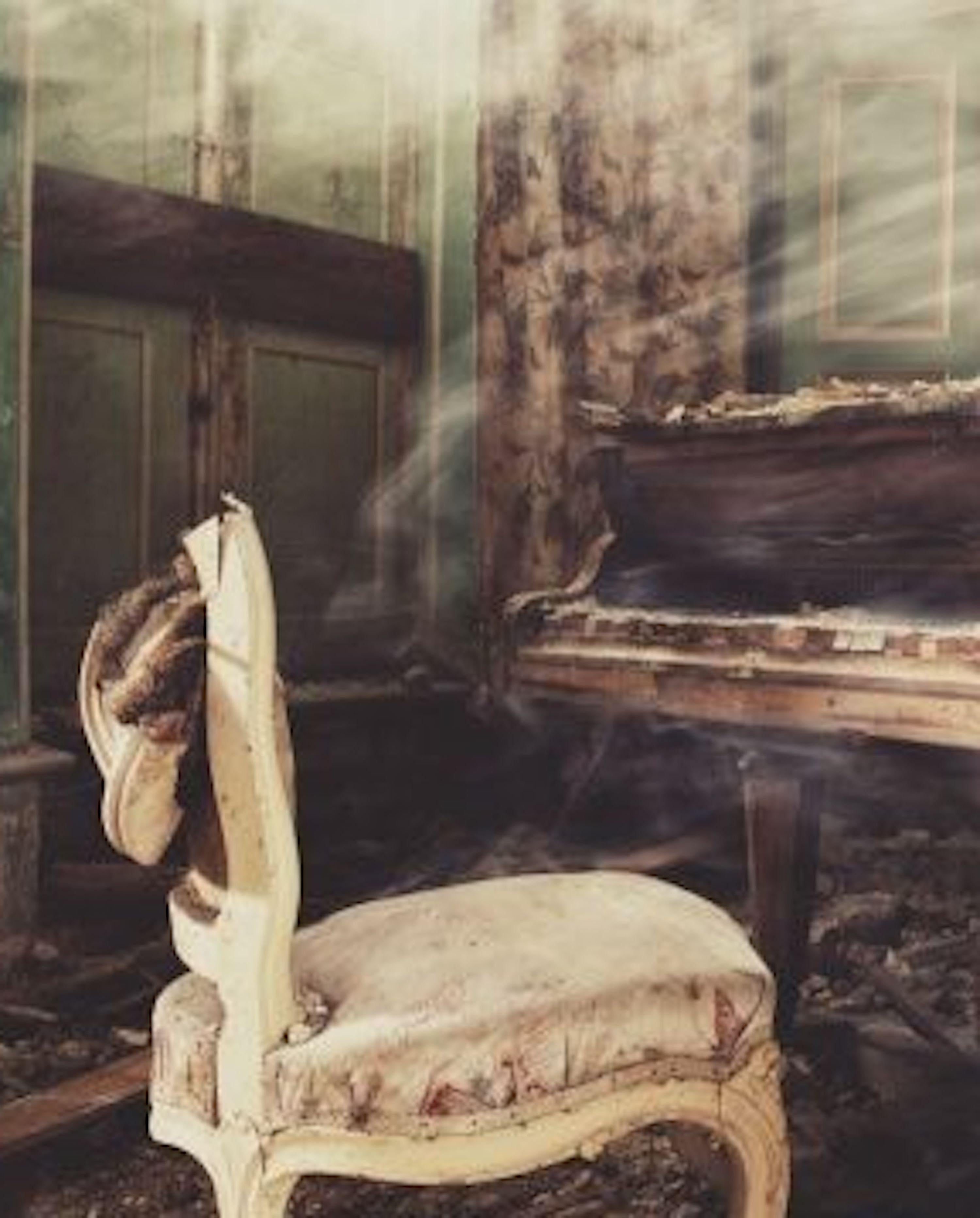 Castle Piano by Gina Soden - Interior of abandoned castle, urbex, photography For Sale 3