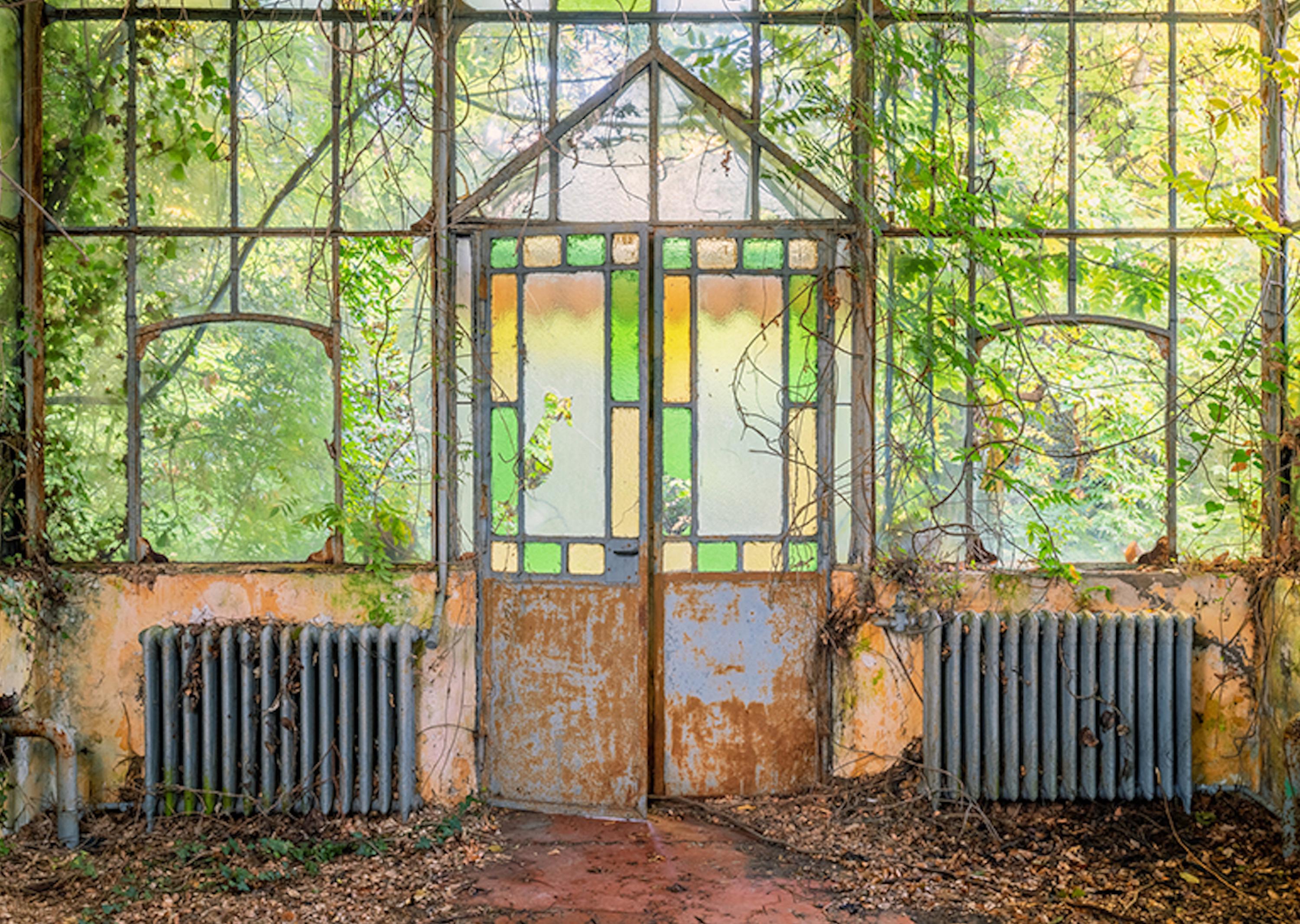 Effetto Serra par Gina Soden - Photographie, intérieur, bâtiment abandonné, encadré en vente 3