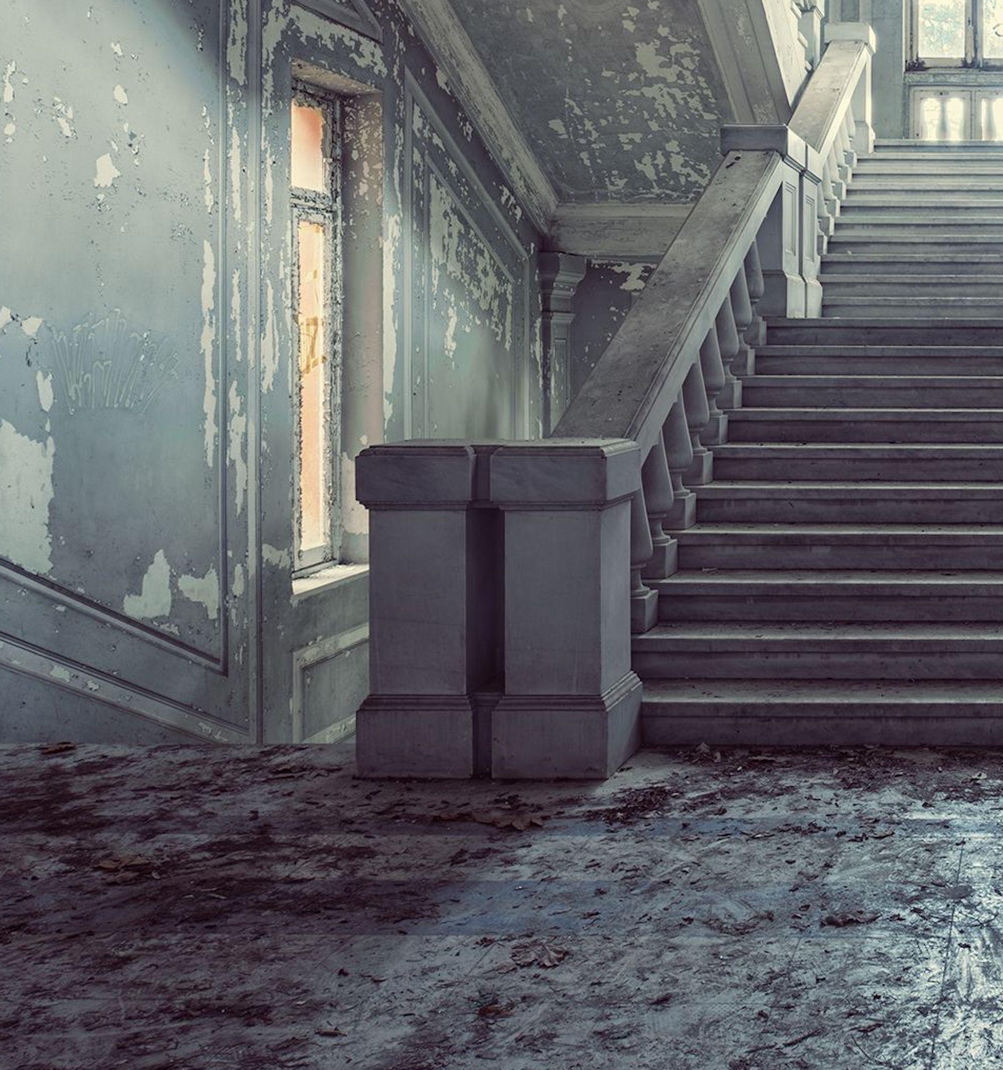 Quattro by Gina Soden - Urbex photography, interior of abandoned asylum, Italy For Sale 4