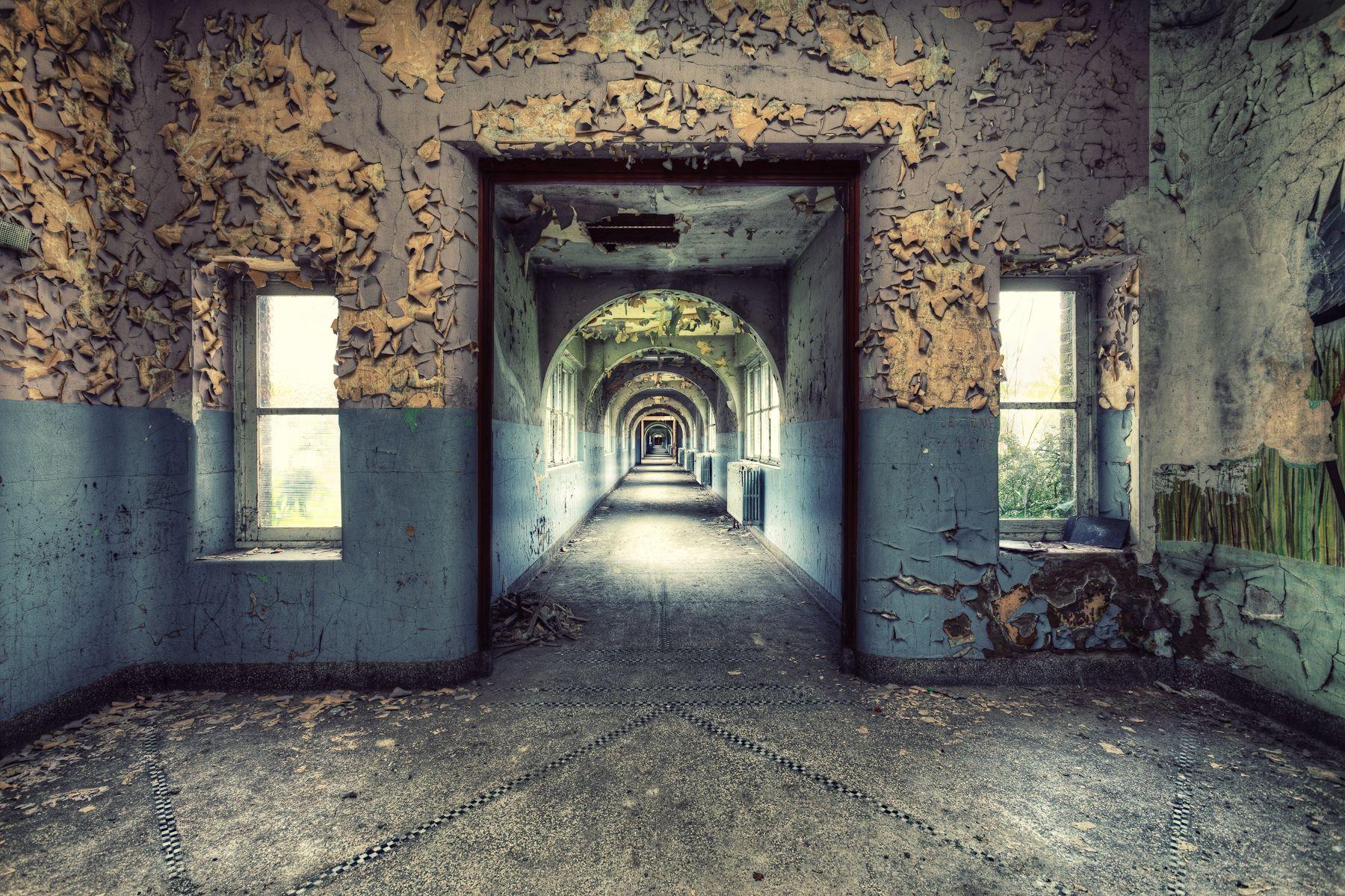 School Corridor by Gina Soden - Interior photography, abandoned place, urbex