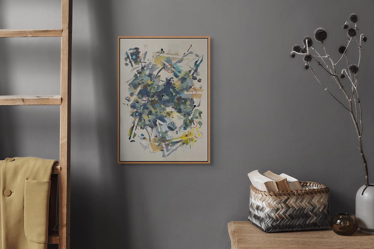 Equilibrio (Pittura astratta) - Painting di Gina Werfel