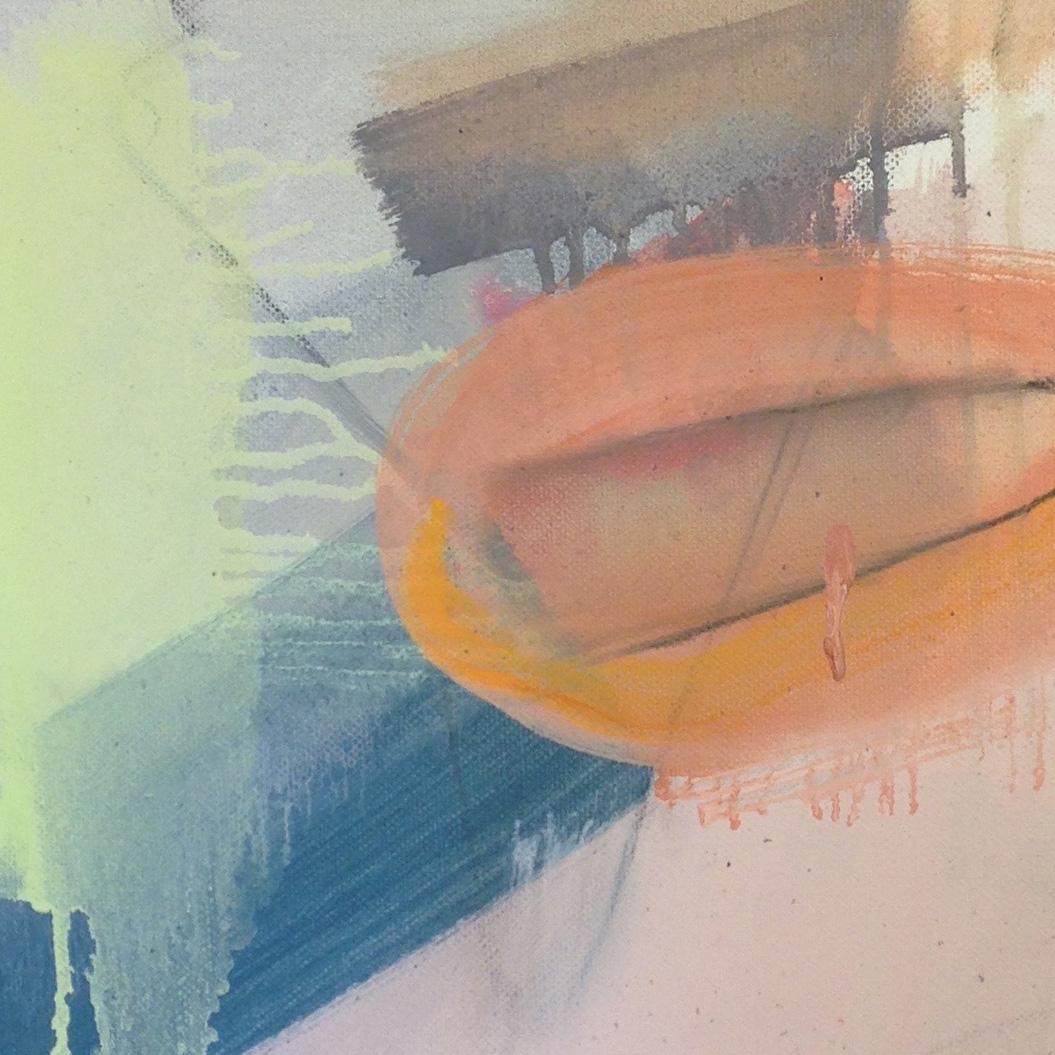 Fog (peinture abstraite) - Abstrait Painting par Gina Werfel