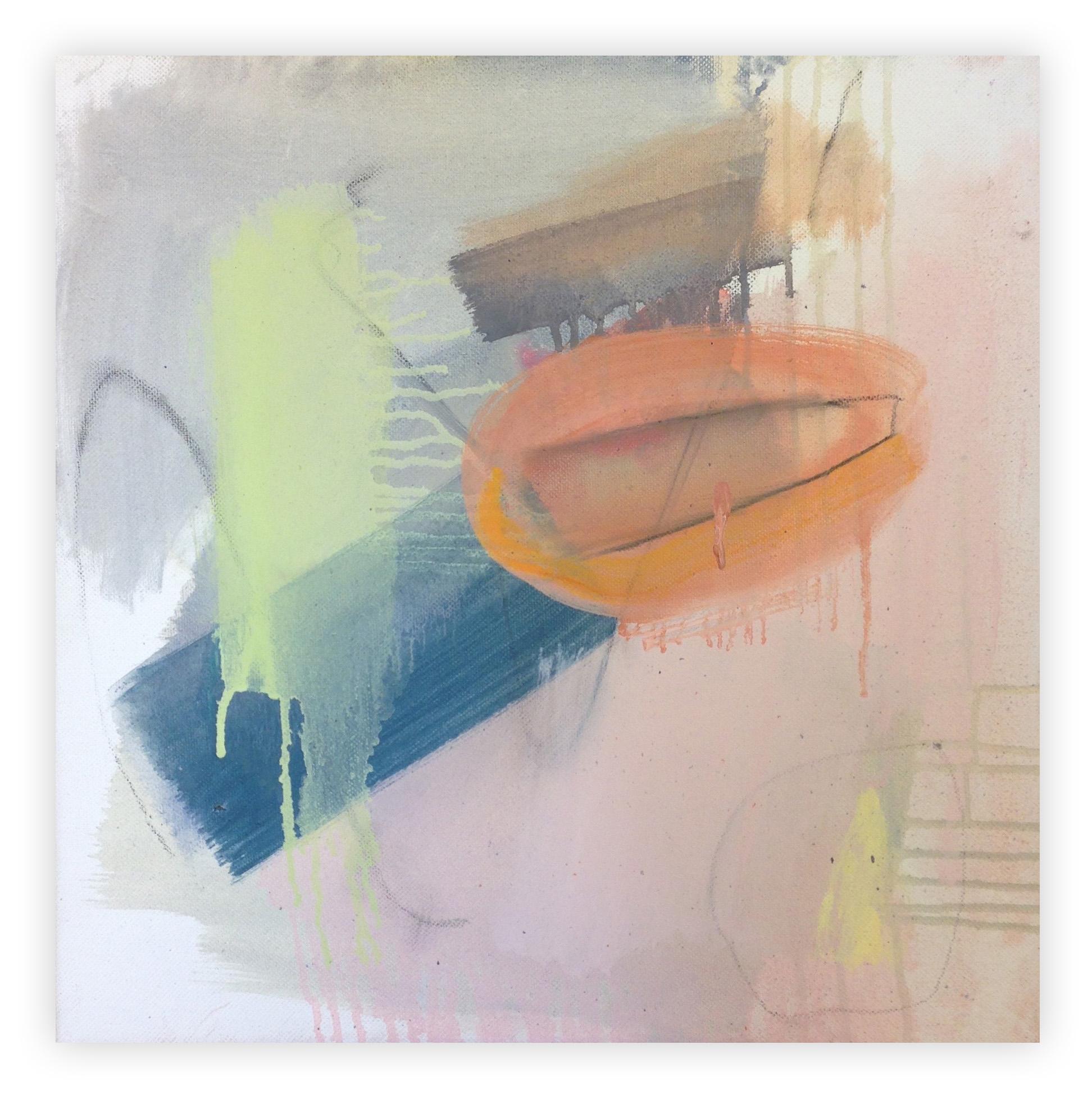 Abstract Painting Gina Werfel - Fog (peinture abstraite)