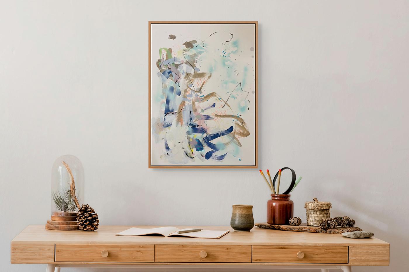 Gesto 2 (pittura astratta) - Painting di Gina Werfel