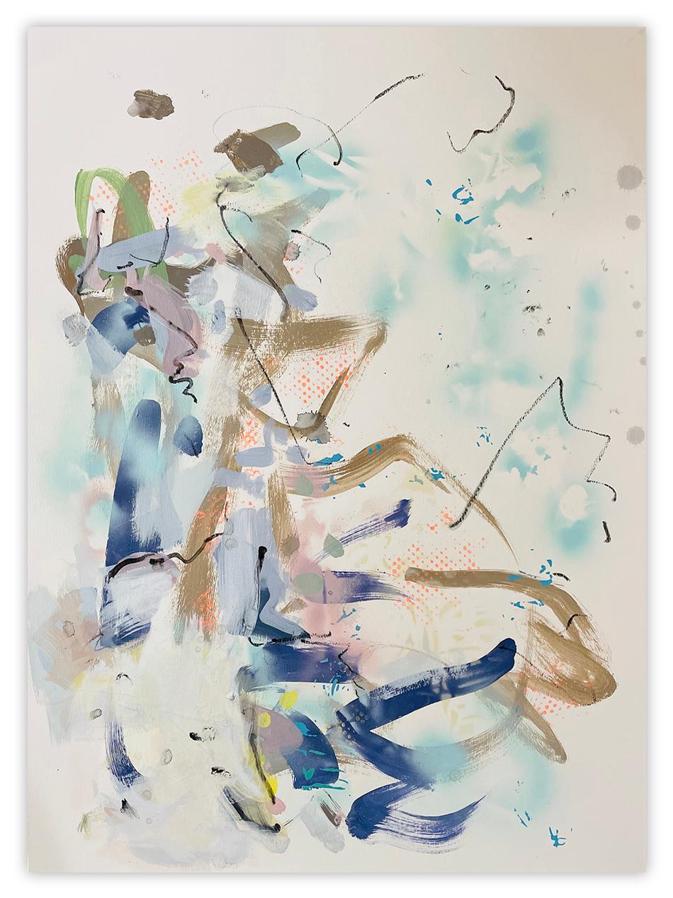 Abstract Painting di Gina Werfel - Gesto 2 (pittura astratta)