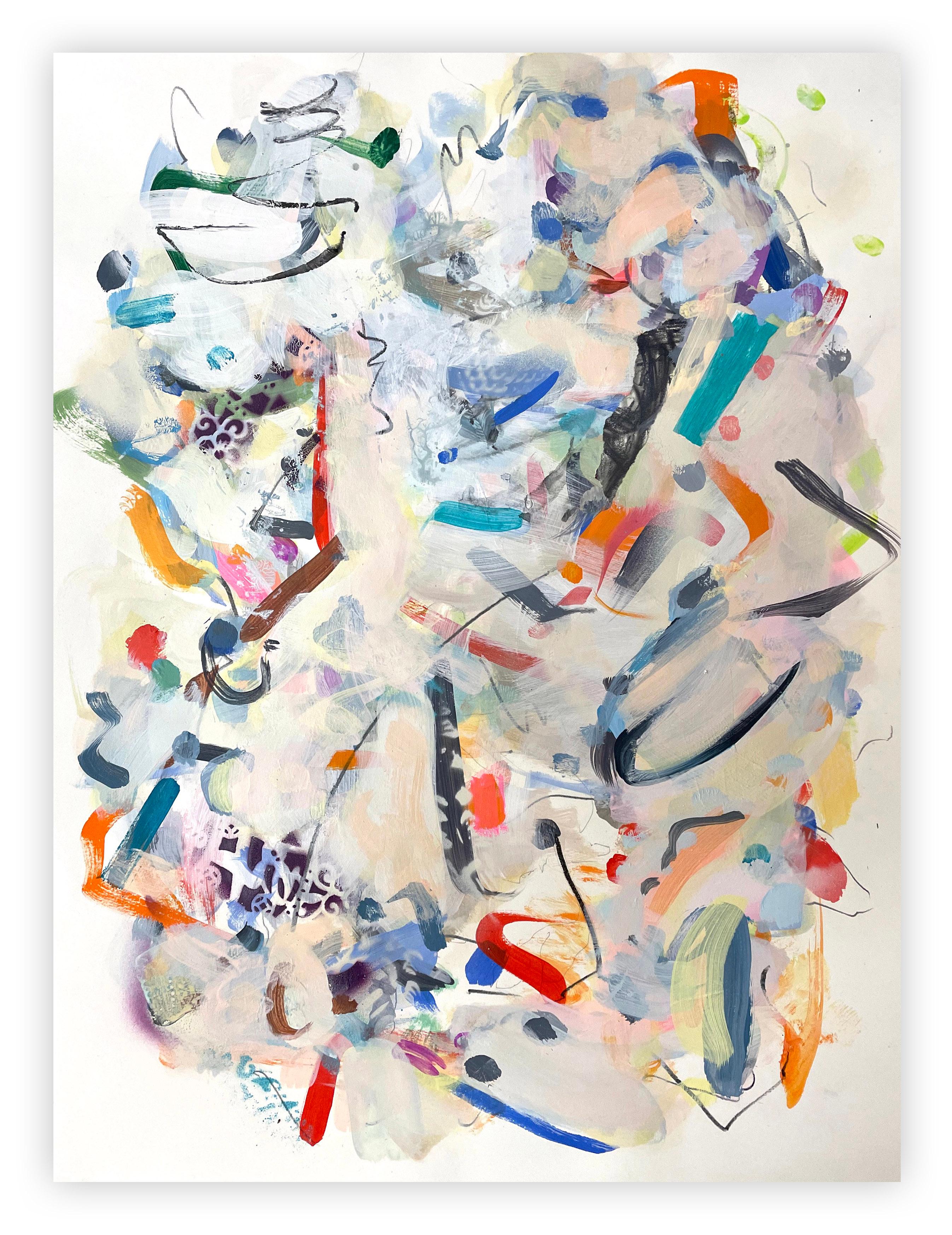 Gina Werfel Abstract Painting - Scramble (Abstract painting)