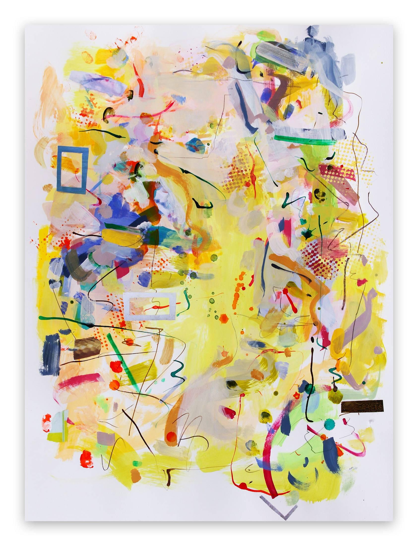 Gina Werfel Abstract Drawing – Frühling (Gemälde des Abstrakten Expressionismus)