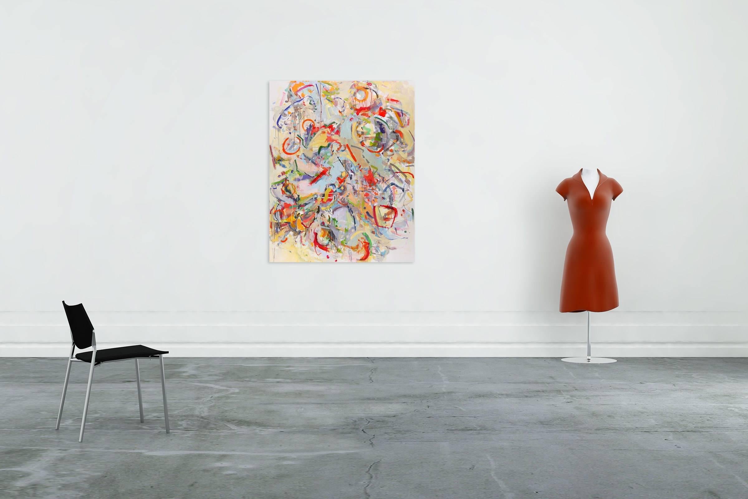 Tumble (dipinto dell'Espressionismo astratto) - Painting di Gina Werfel