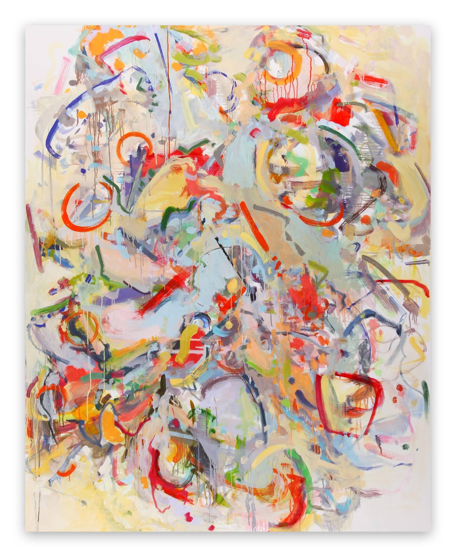 Gina Werfel Abstract Painting - Tumble (Abstract Expressionism painting)