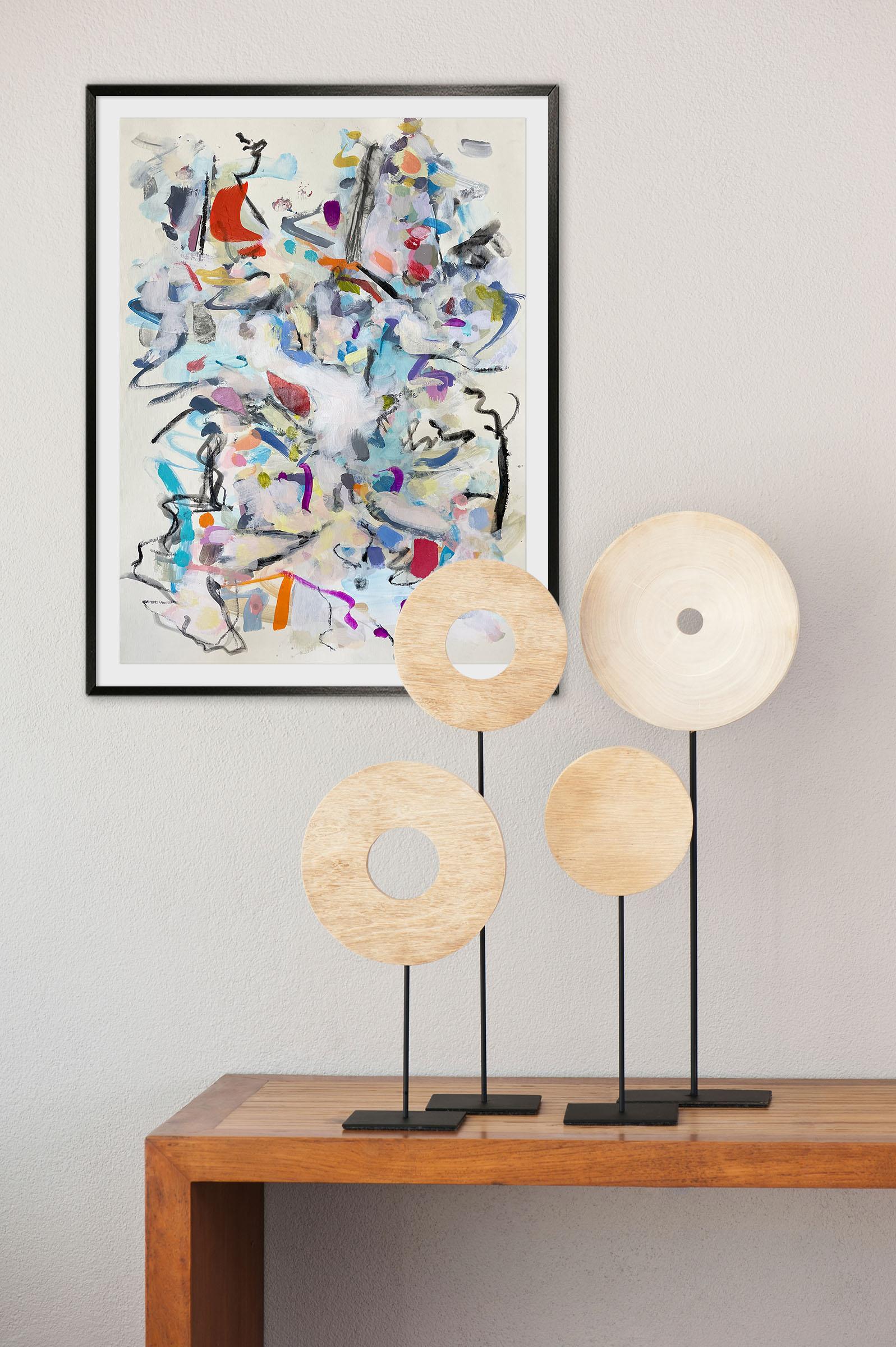 Wood (pittura dell'Espressionismo astratto) - Painting di Gina Werfel