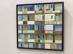 Apartment Building -21st Century Contemporary City scape Painting