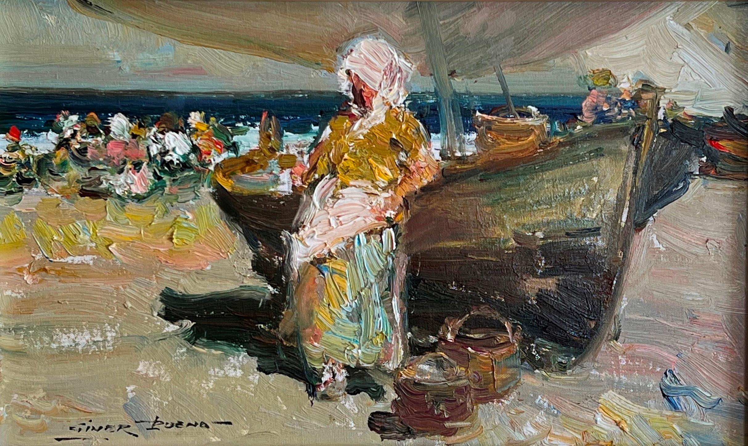 Giner Bueno  Peinture originale plage en vente 3