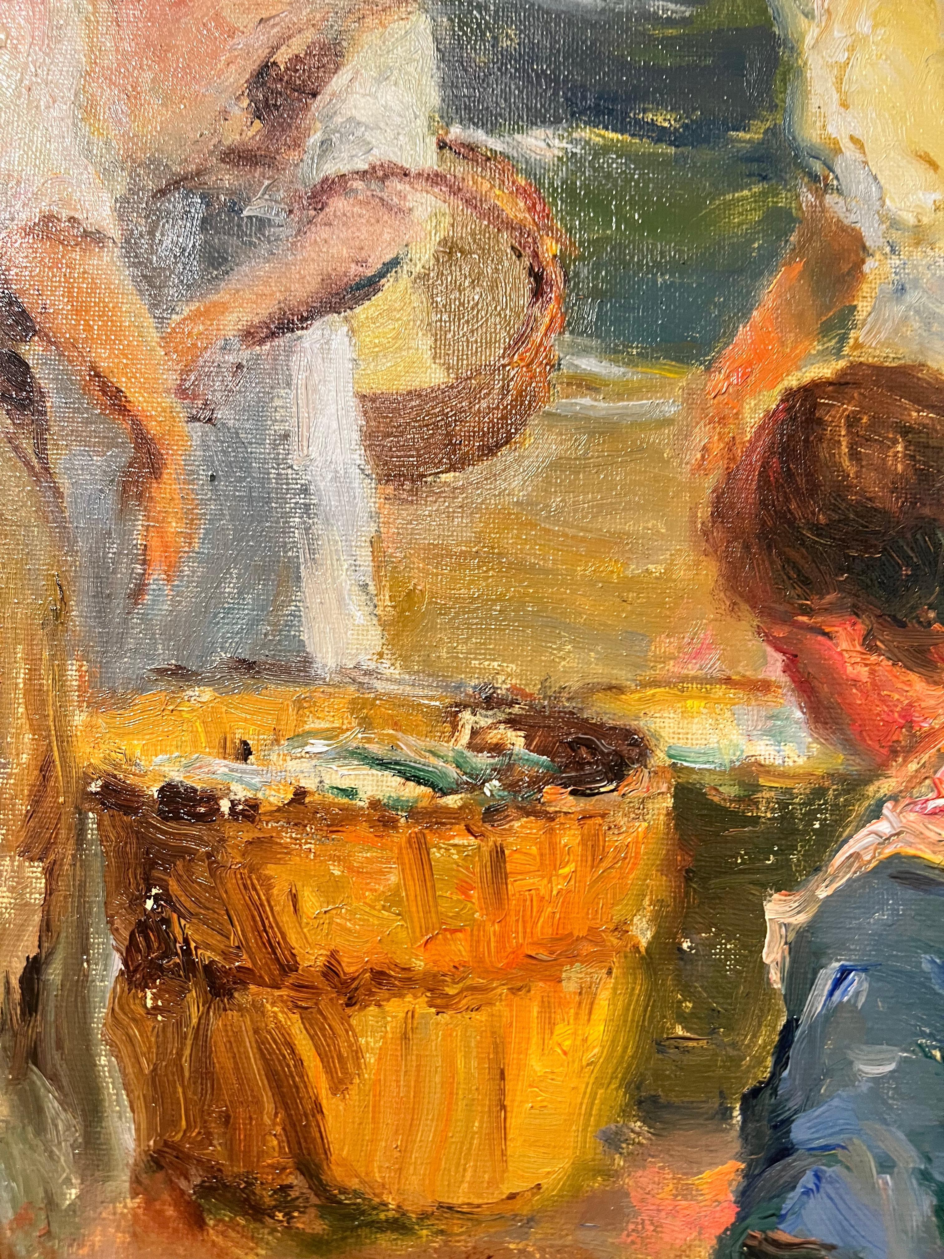 Pescadoras de Valence - Painting de Giner Bueno