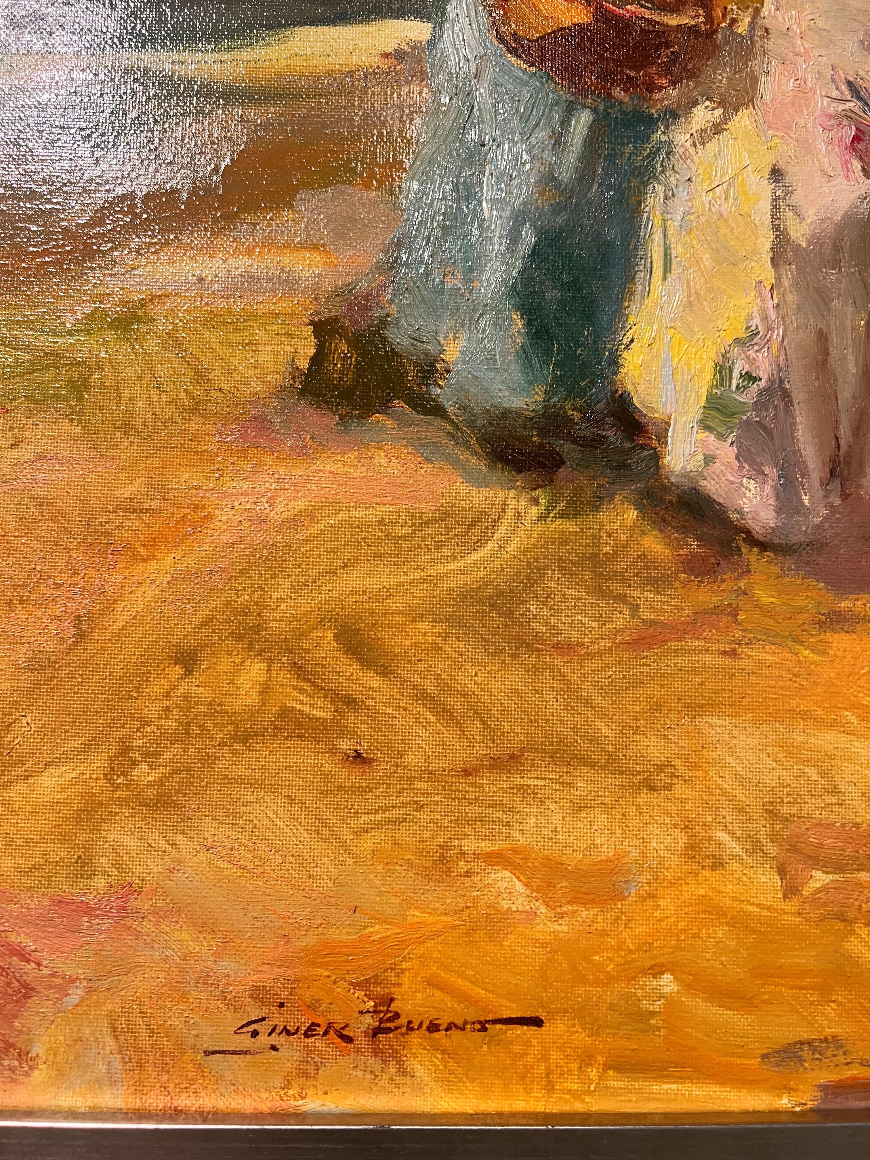 Ce tableau est en excellent état et n'a été exposé que dans une galerie. La toile mesure 32