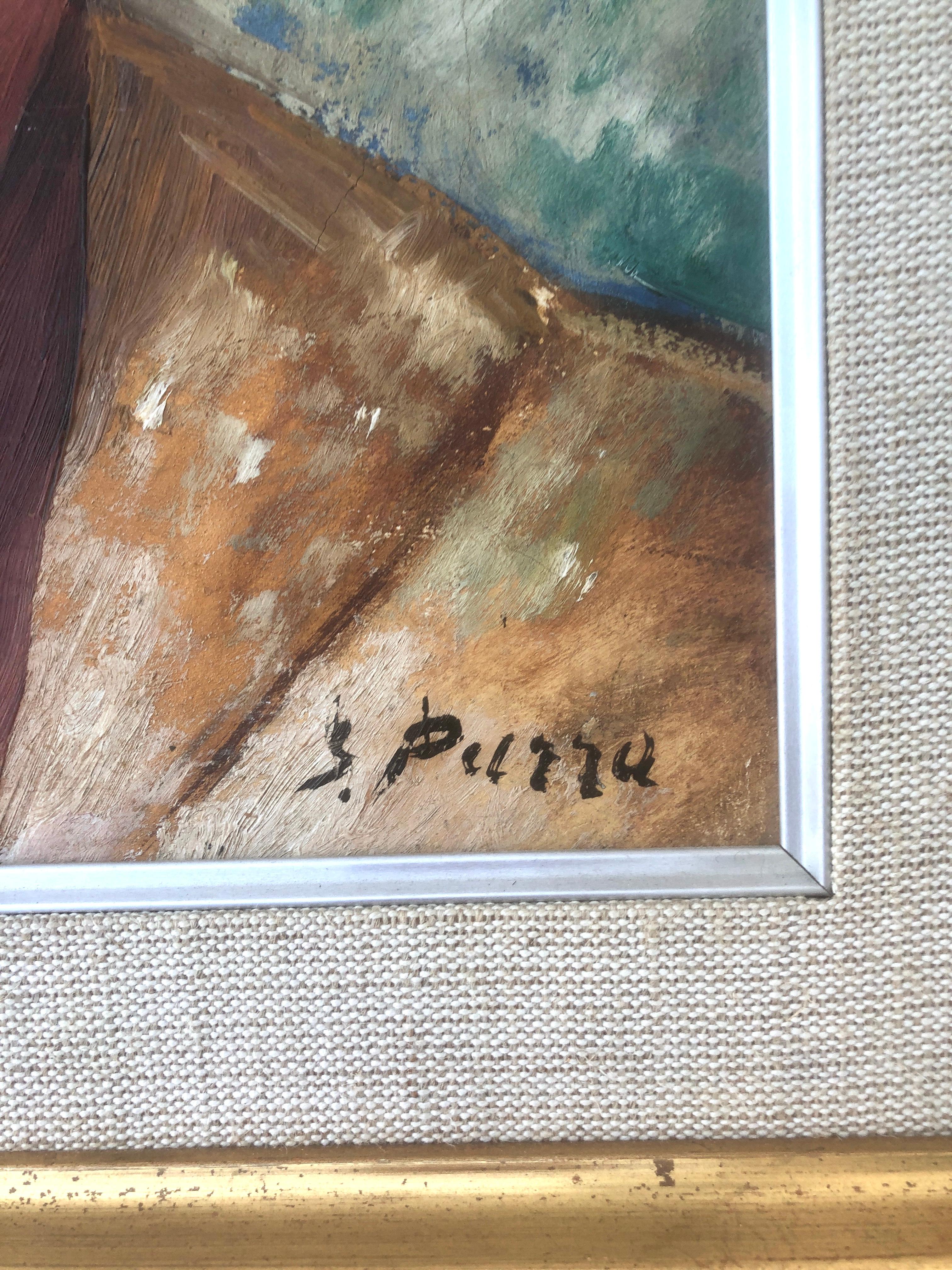 Porträt Öl auf Leinwand Gemälde Gines Parra Spanien (Expressionismus), Painting, von Ginés Parra