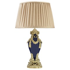 Ginevra 2-Light Blue and Gold Table Lamp