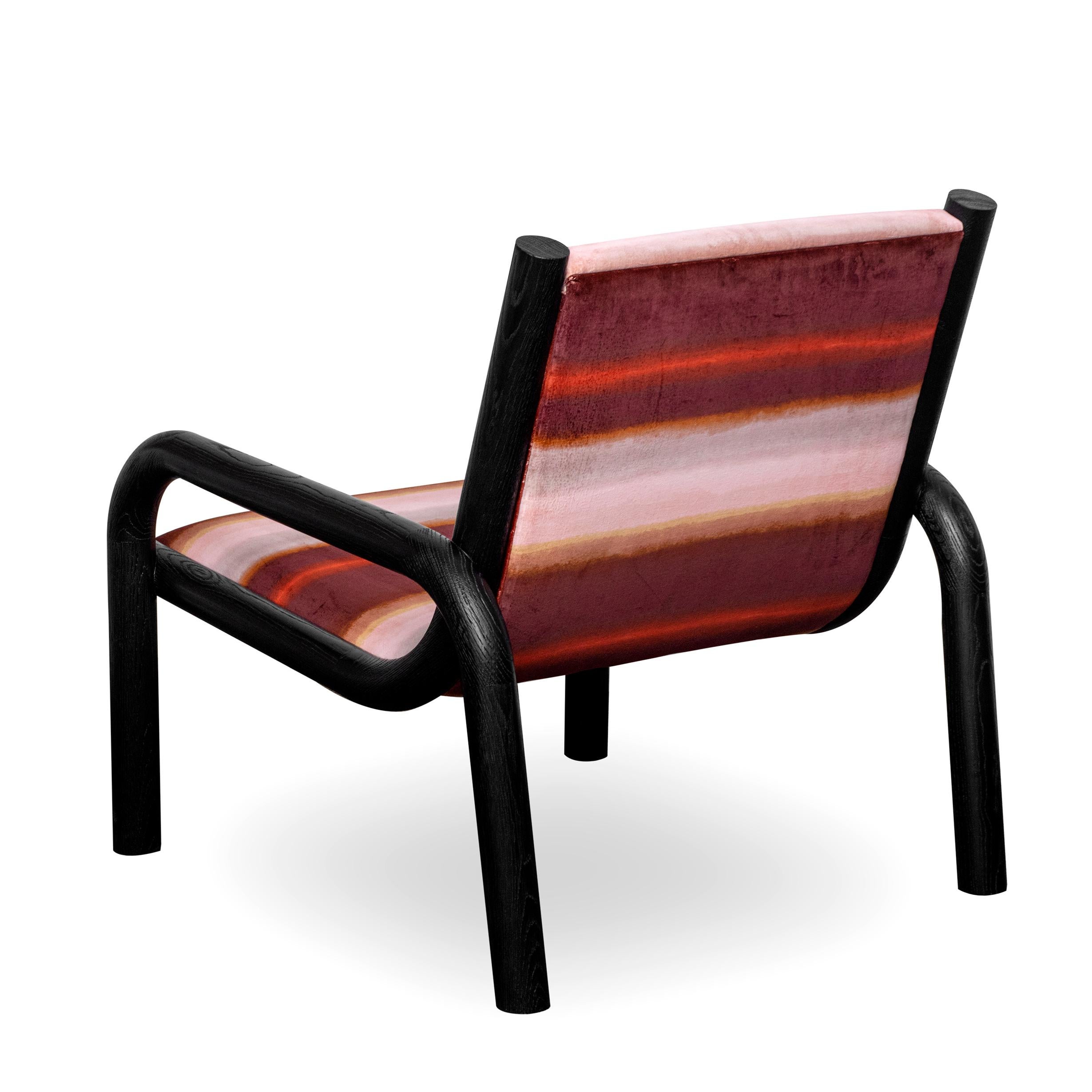 Ginga-Sessel aus schwarzer Eiche, handgefertigt in Portugal von Duistt (Portugiesisch) im Angebot