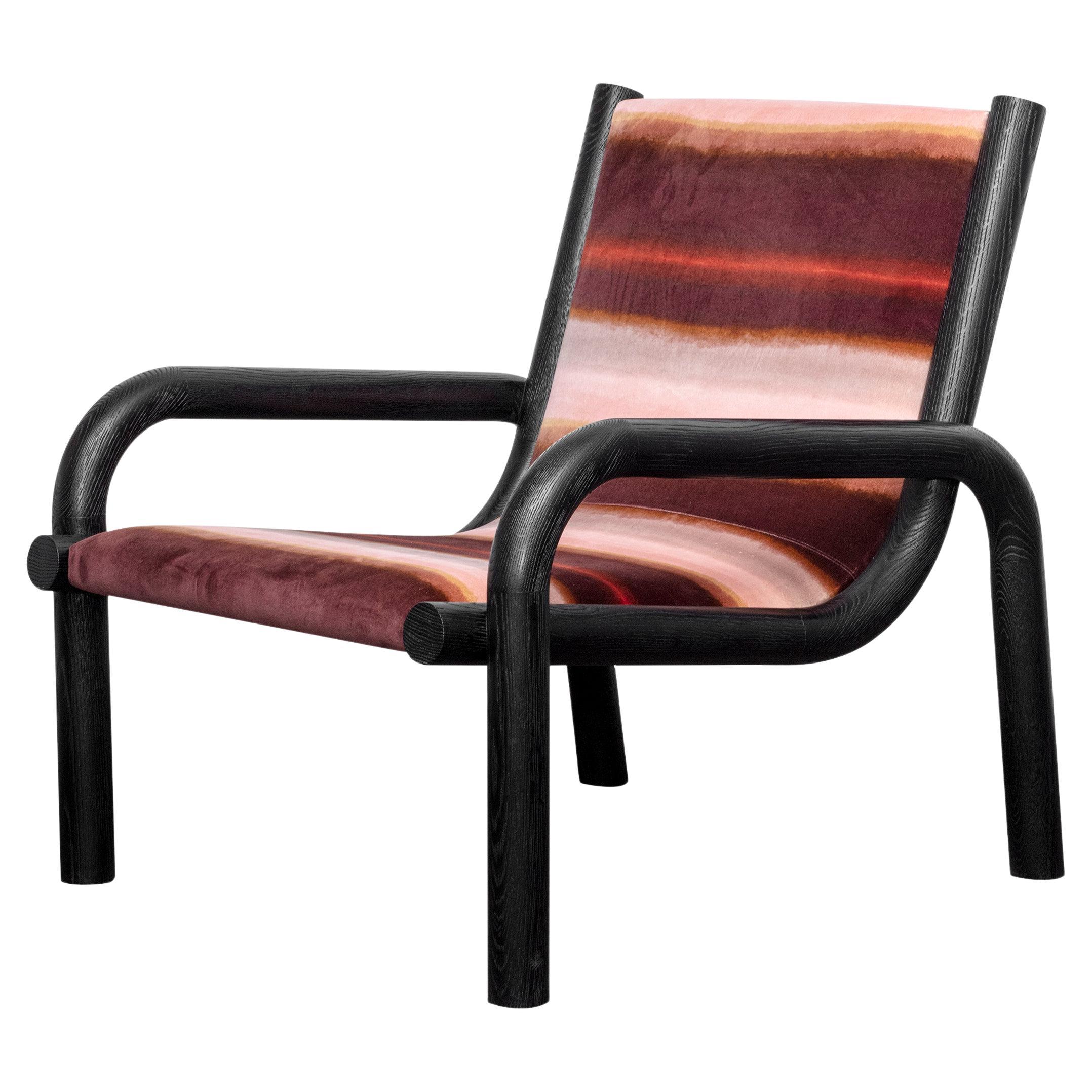 Ginga-Sessel aus schwarzer Eiche, handgefertigt in Portugal von Duistt im Angebot