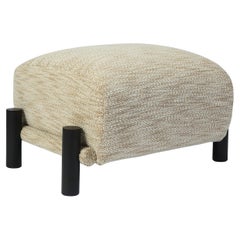 Ginga XL Footstool in Black Oak, Handcrafted in Portugal by Duistt
