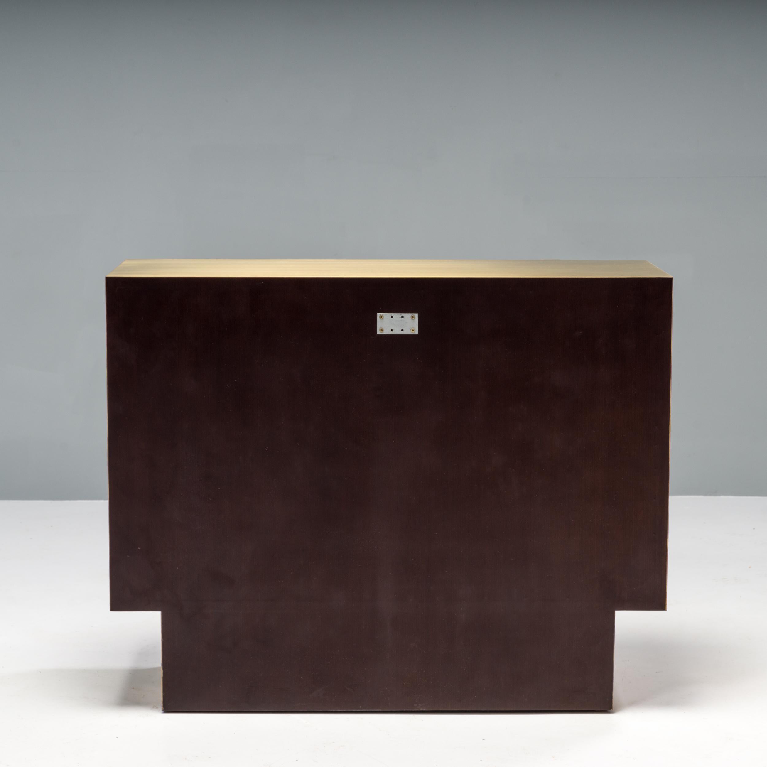 Ginger Brown Lava Stone and Shagreen Apodis Chest of Drawers 1
