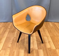 "Ginger" by Roberto Lazzeroni for Poltrona Frau in Leather W/Swivel Base