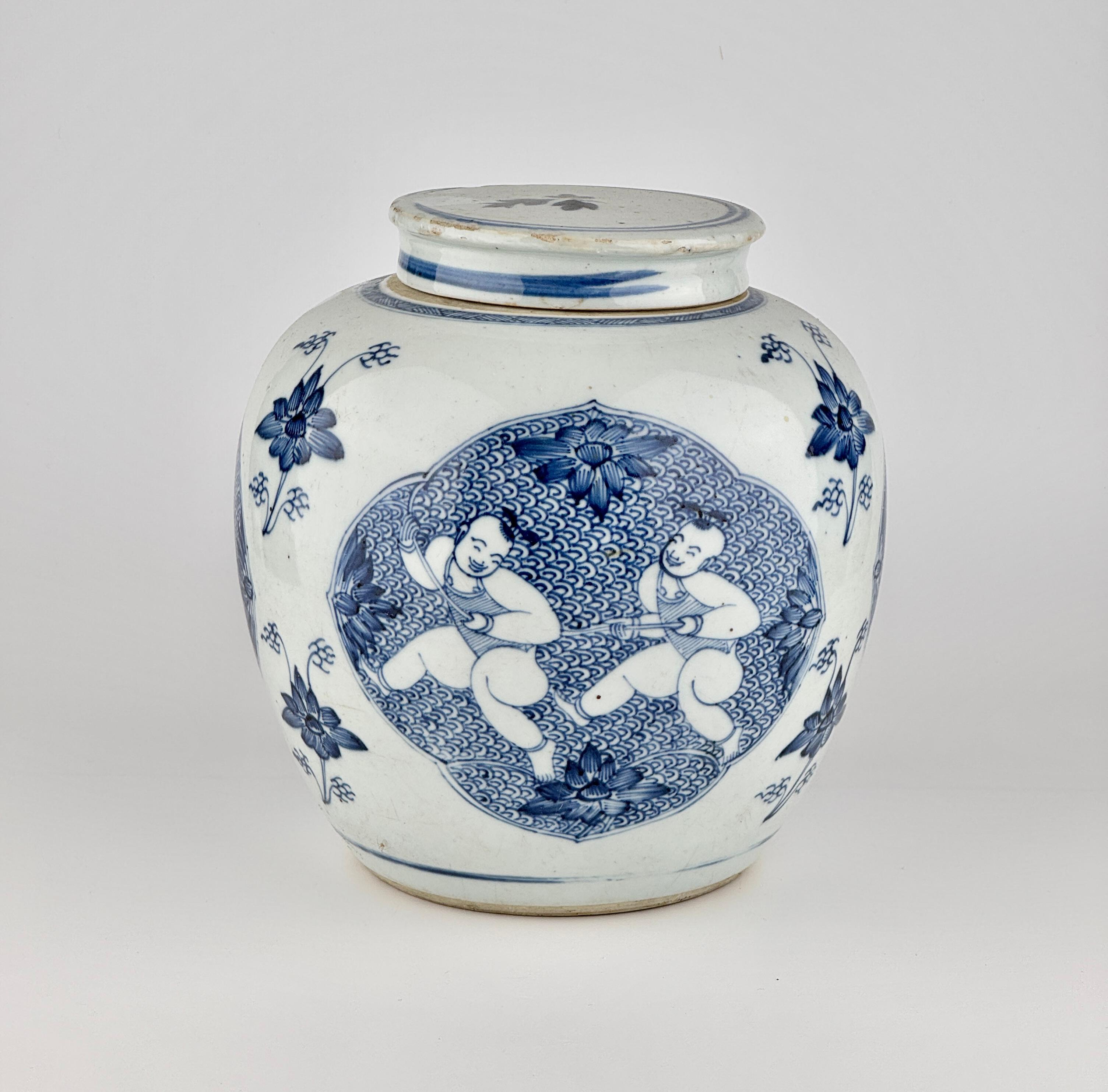 Jarre à gingembre à motif 