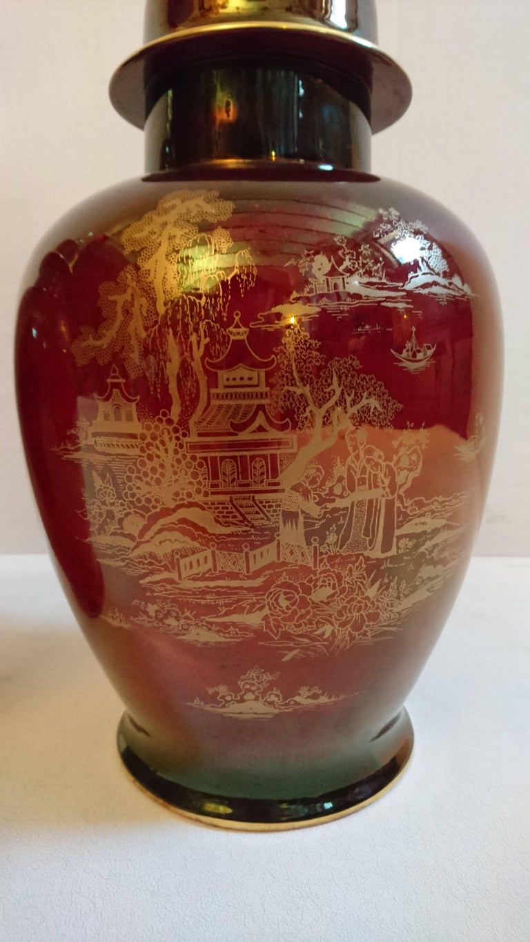 Ginger Jars by Crown Devon Fieldings, England For Sale at 1stDibs