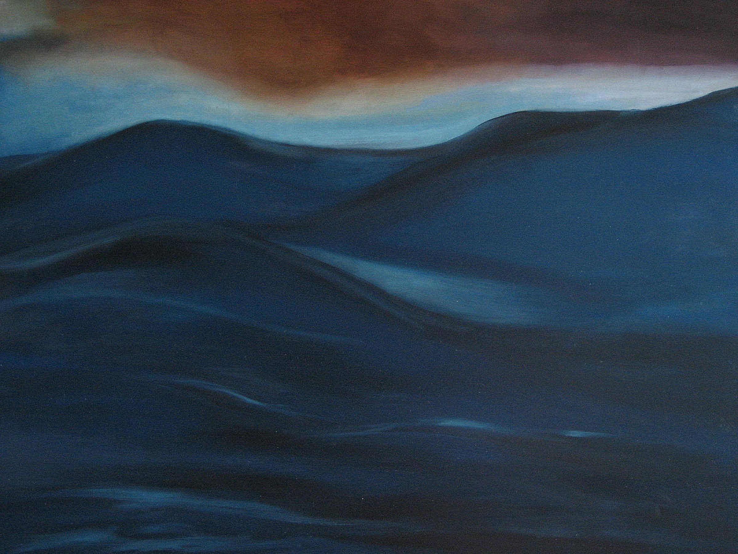 Swell, Gemälde, Öl auf Leinwand – Painting von ginger marshall