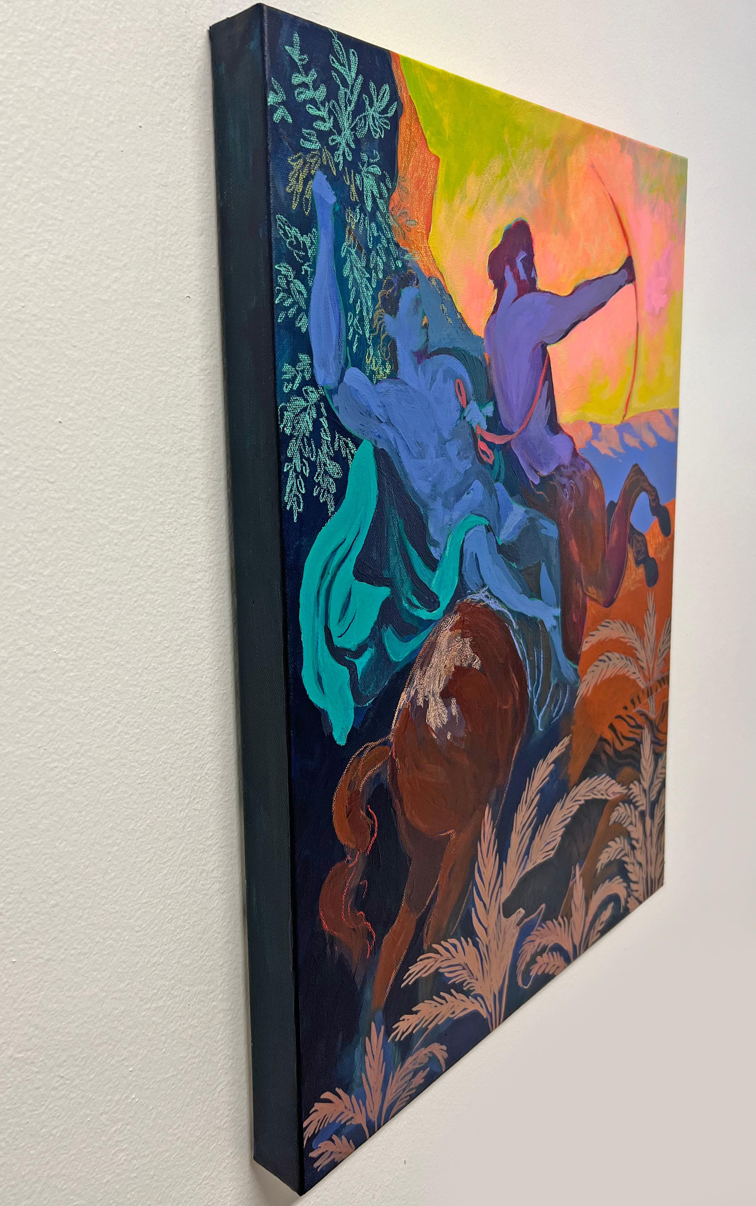 Sagittario: Chiron e Achille - Painting di Ginger Williams Cook