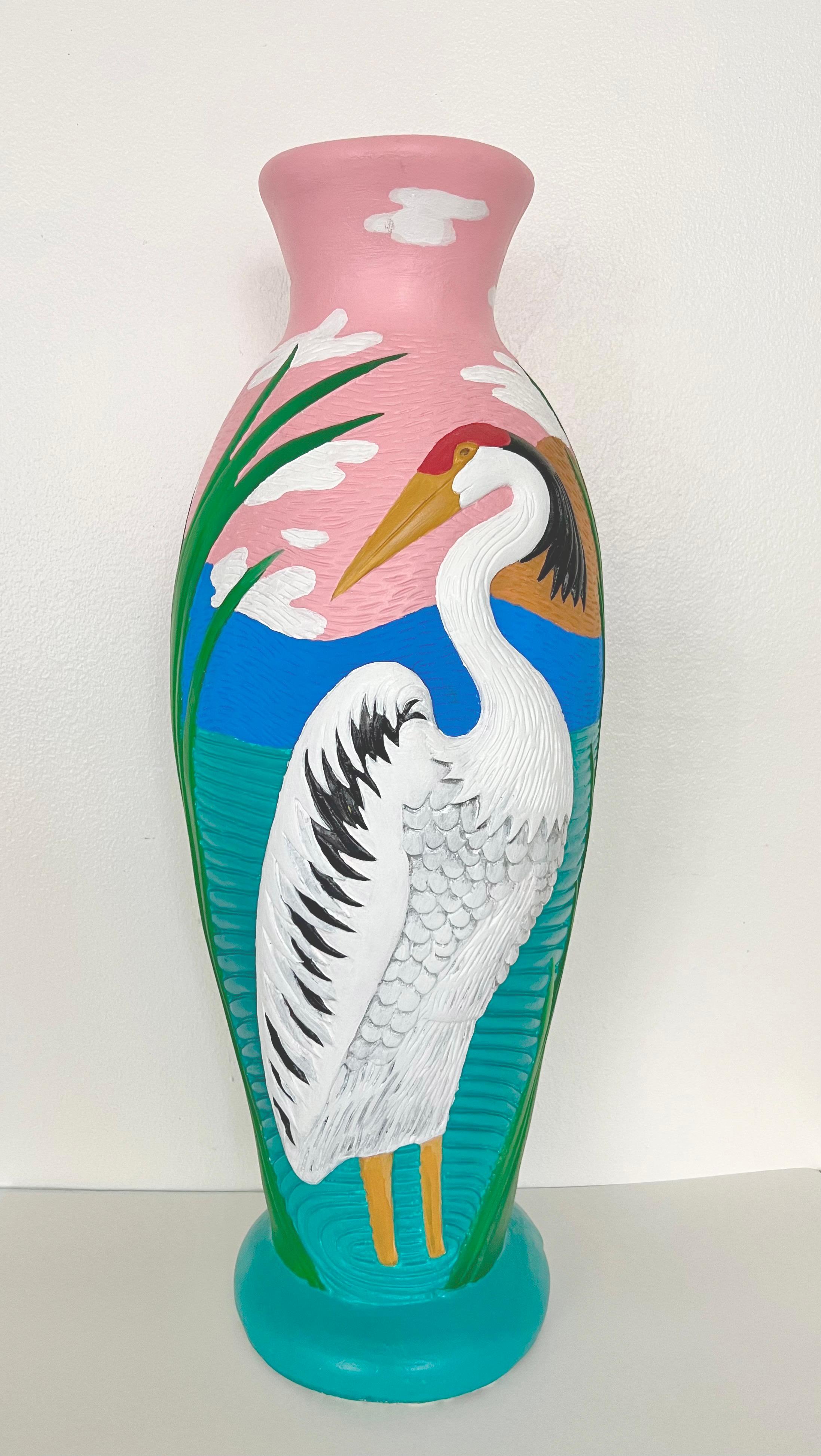 Egret - Sculpture by Ginger Williams Cook