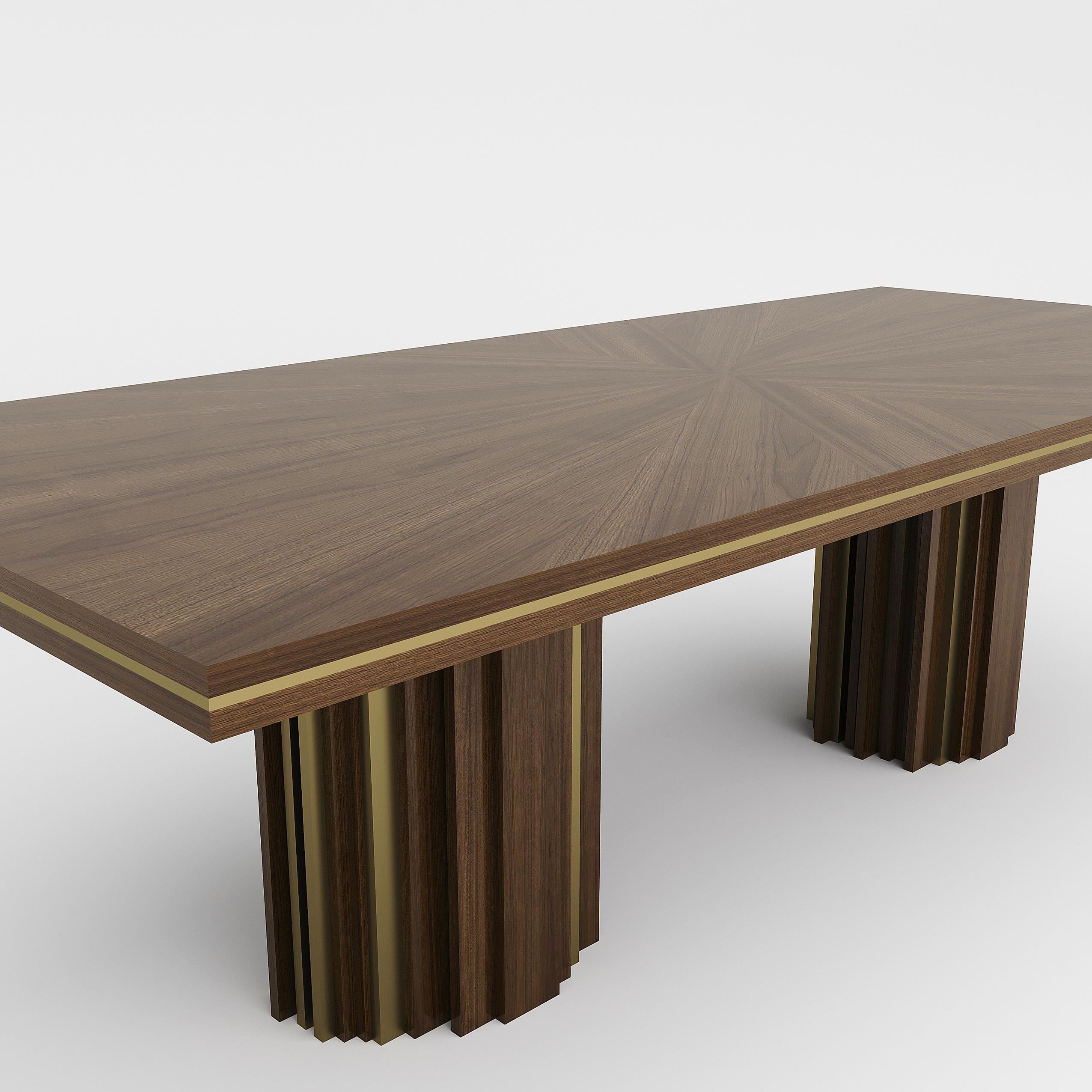 Contemporary GINGER Wood Dining Table  For Sale