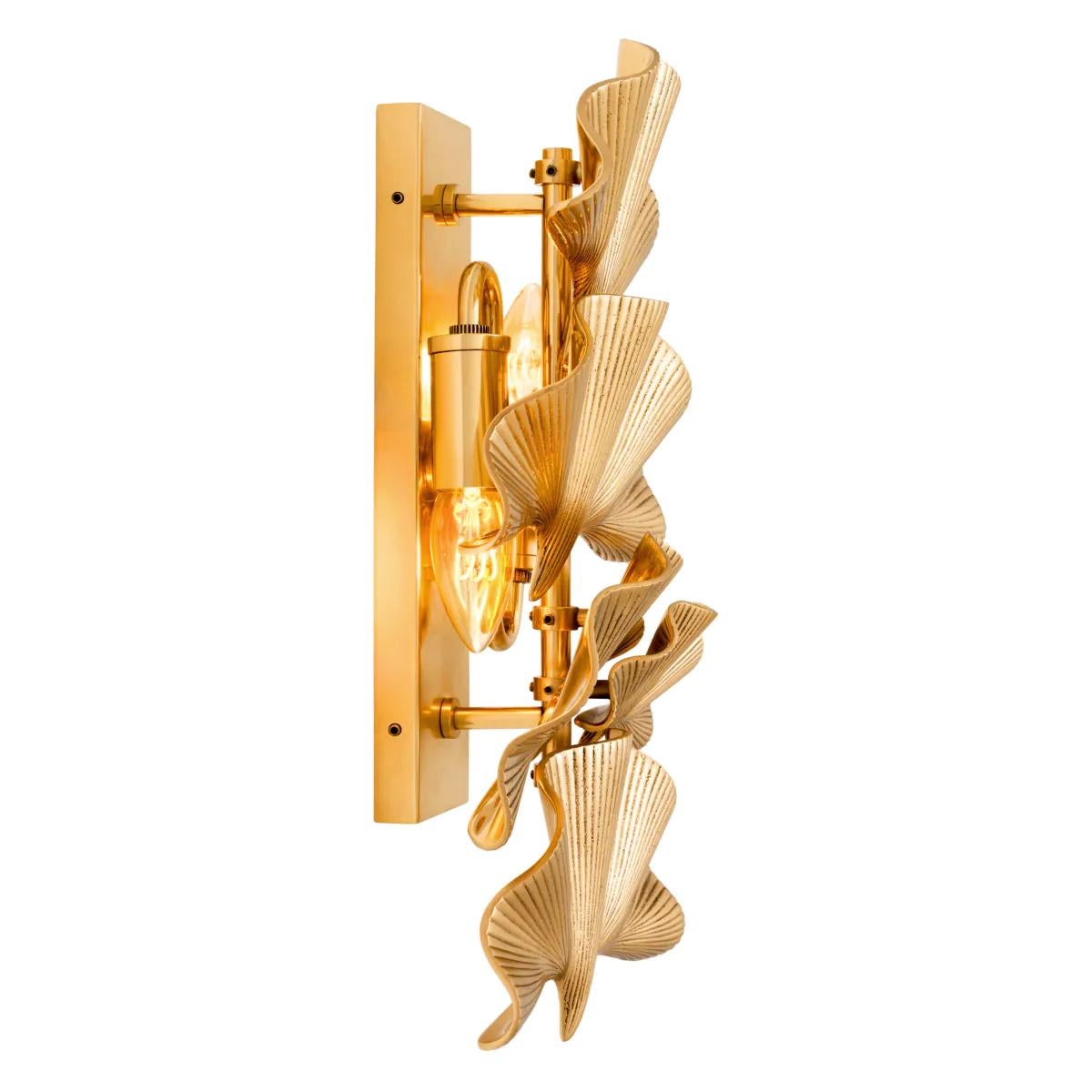 Lámpara de Pared Gingko 5 Hojas Indio en venta