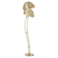 Gingko Double Stem Brass Floor Lamp