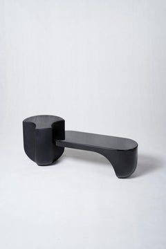 Table basse Gingko en placage de chêne naturel et laqué, par Pendhapa