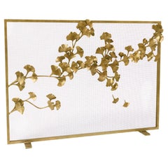 Pare-étincelles Ginkgo en or brillant