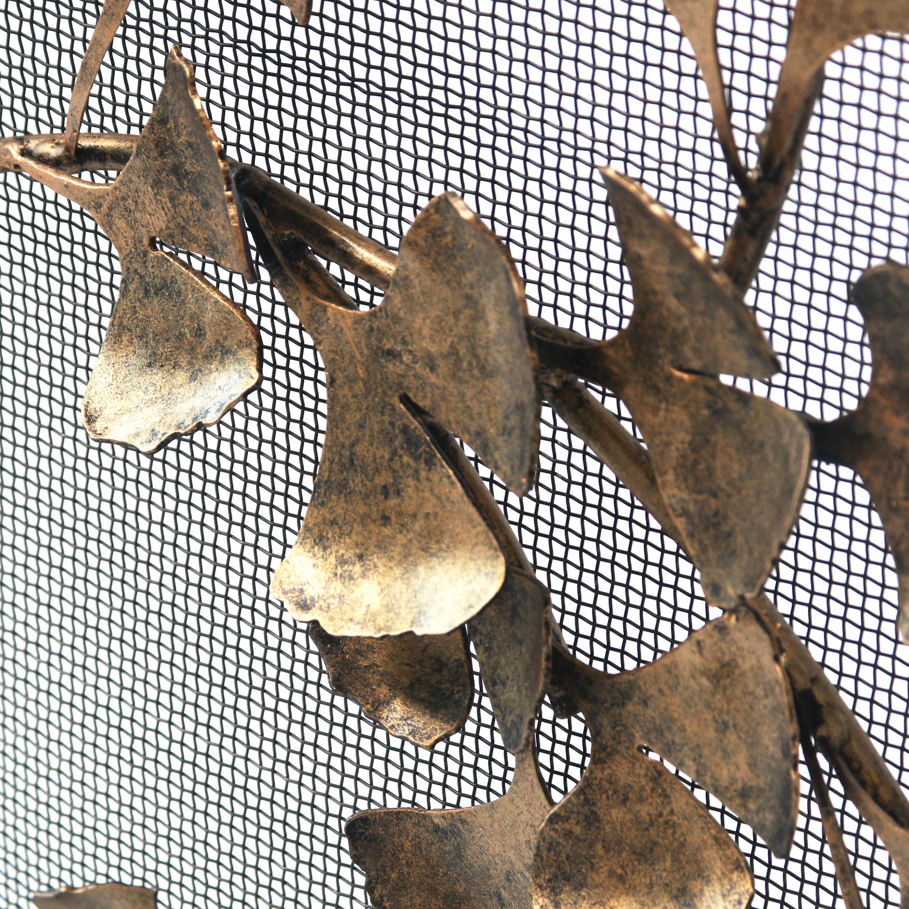 Pare-étincelles Ginkgo en noir chaud en vente 6