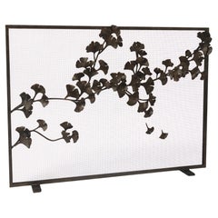 Pare-étincelles Ginkgo en noir chaud