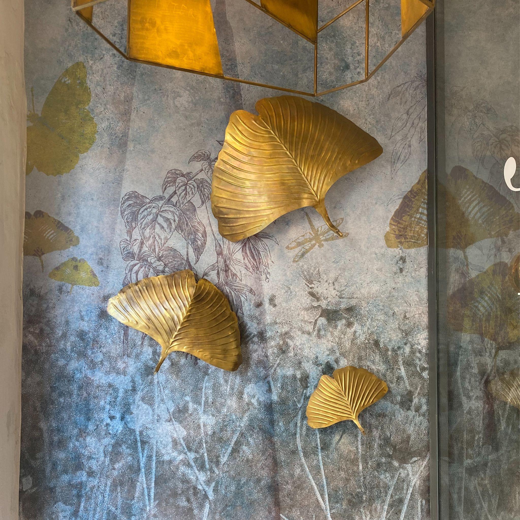 XXIe siècle et contemporain The Ornamental Wall Light à feuilles de Ginkgo en vente