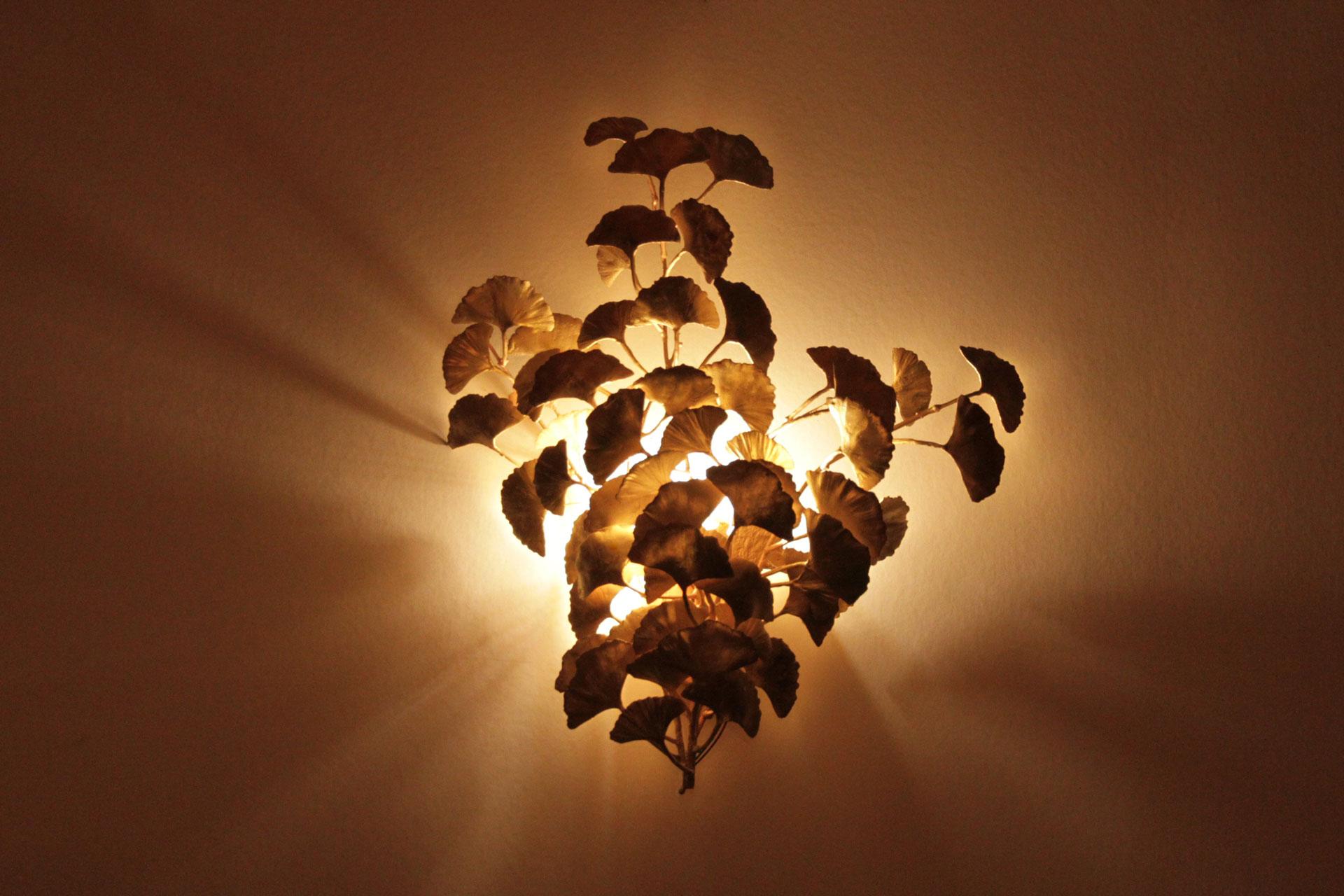Post-Modern Ginkgo Sconce by Veronica Mar