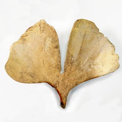 Ginkgo Wall Sculpture in Warm Black